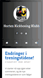 Mobile Screenshot of hortenkickboxing.no